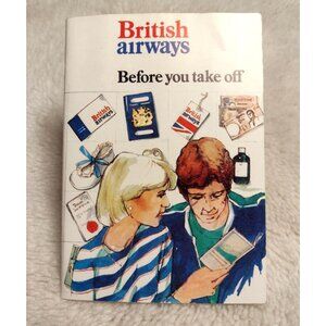 Vintage British Airways Informational Booklet 70s Passenger Guide Illustrated